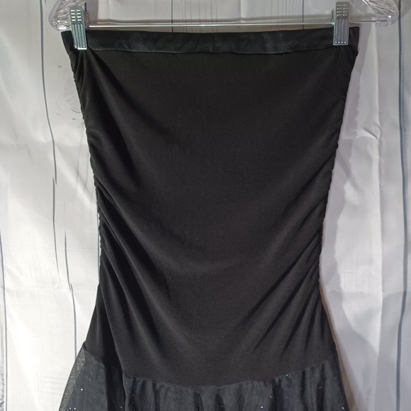 Taboo vintage strapless black dress with Sparkles - Picture 3 of 8